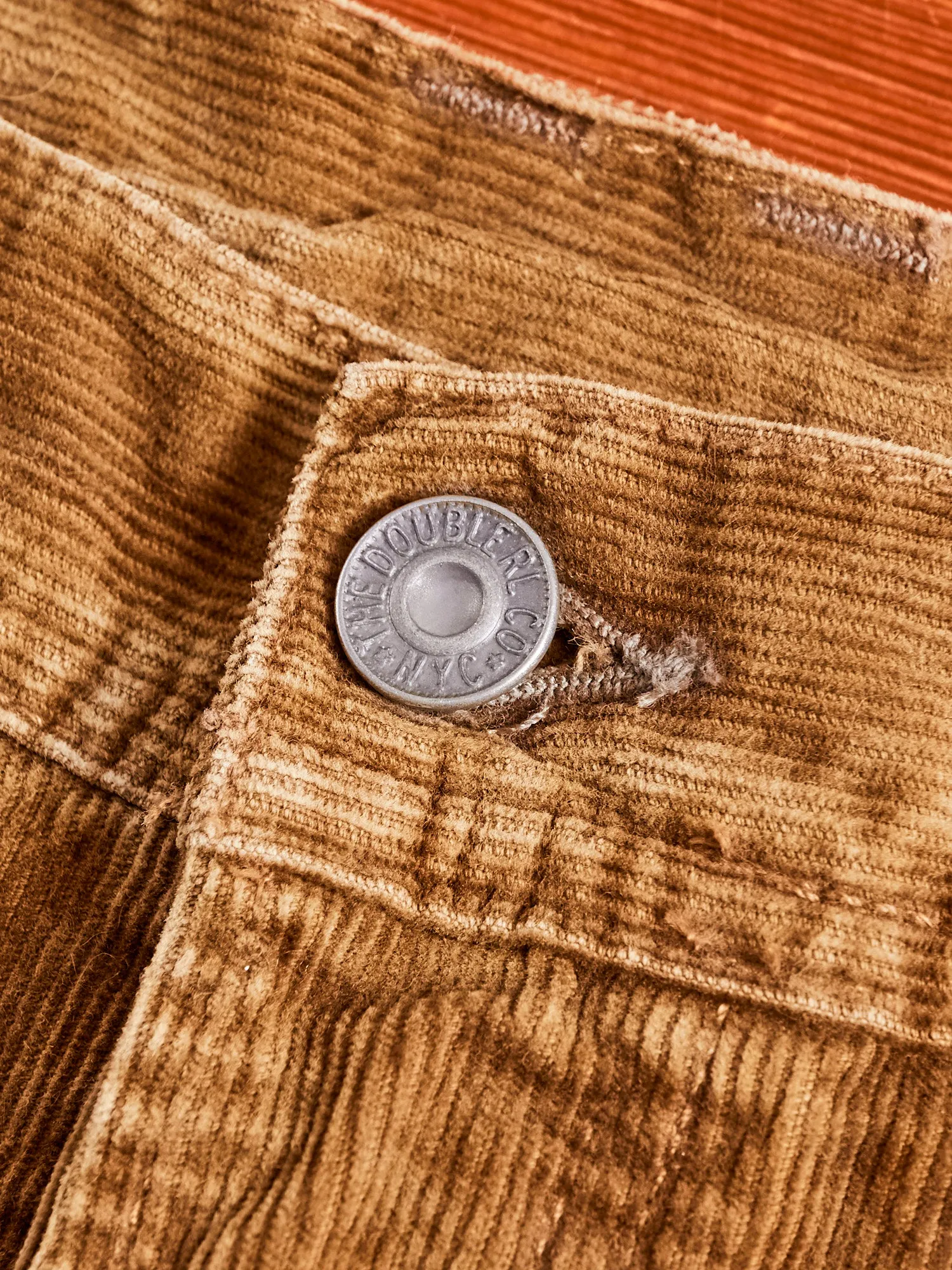 "Ro-Buck" Straight Fit Corduroy Pants in Tan