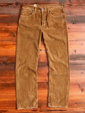 "Ro-Buck" Straight Fit Corduroy Pants in Tan