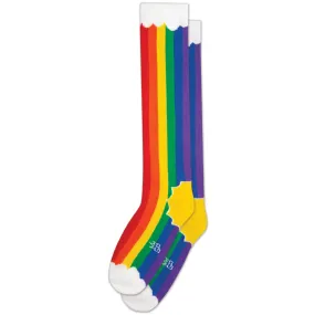 Rainbow Clouds Knee Socks