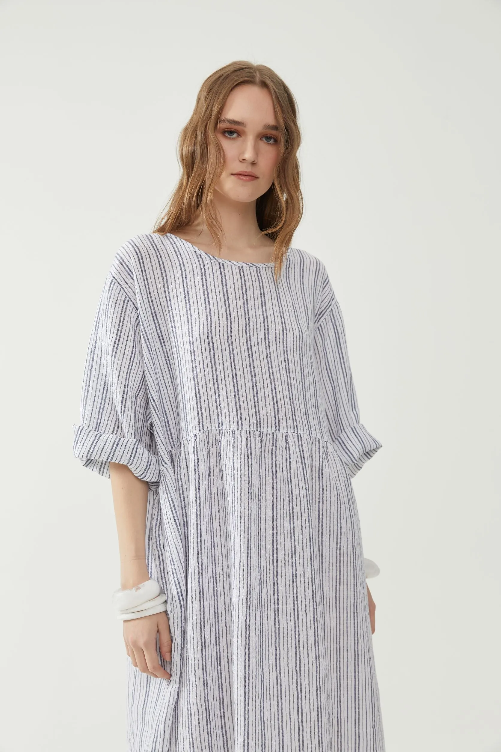 Reen Dress Bold Stripe