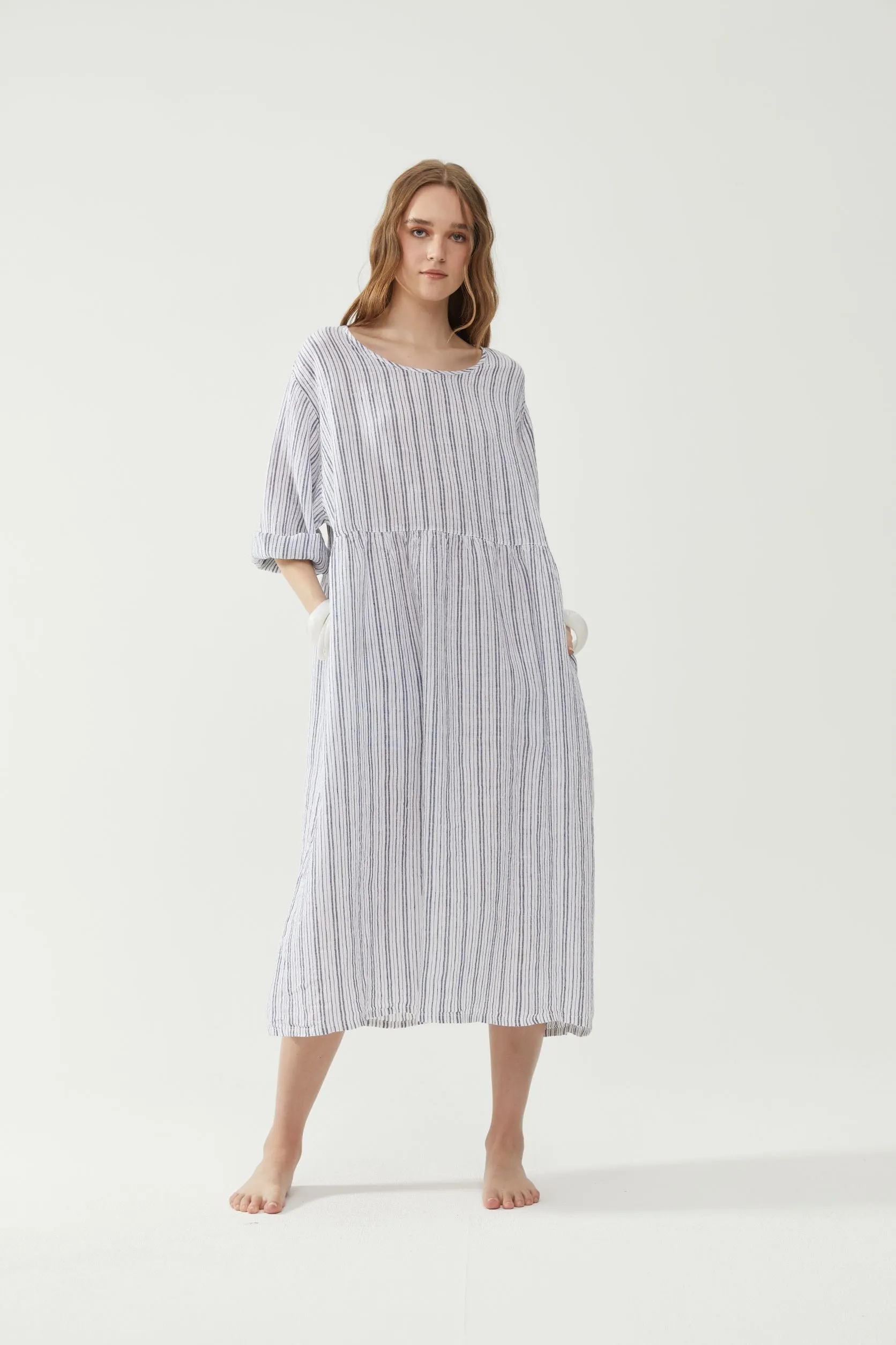 Reen Dress Bold Stripe