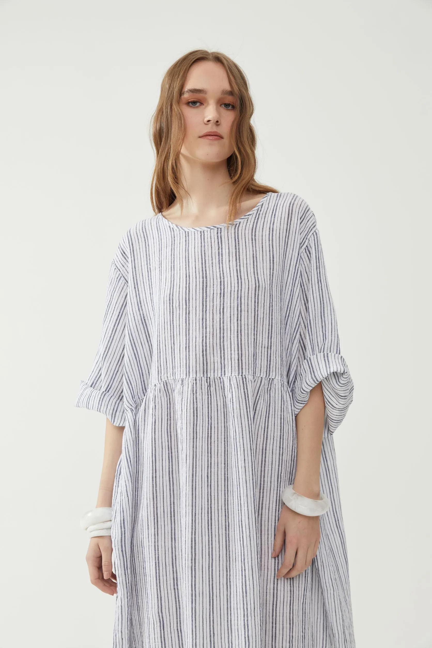 Reen Dress Bold Stripe