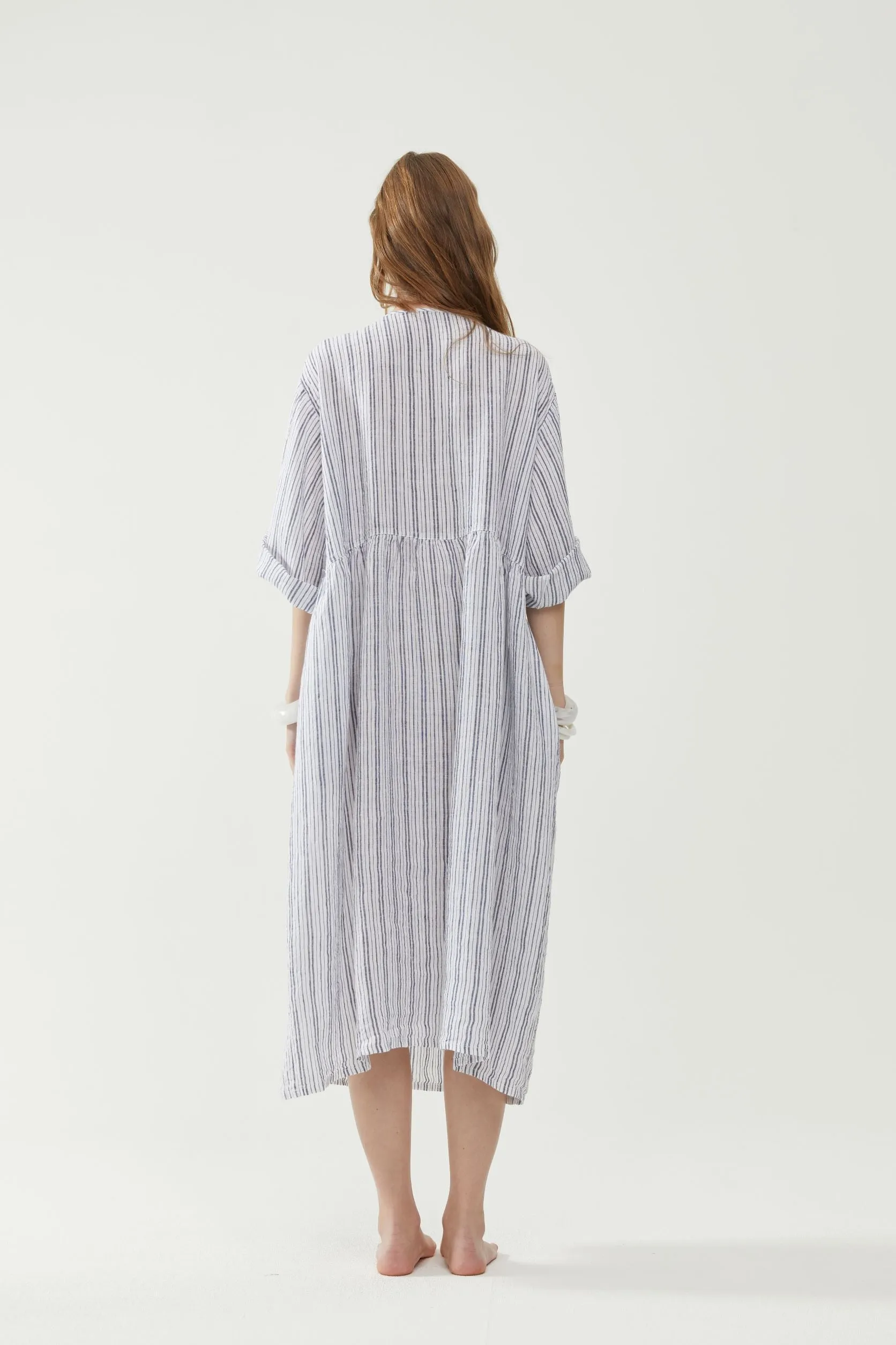 Reen Dress Bold Stripe