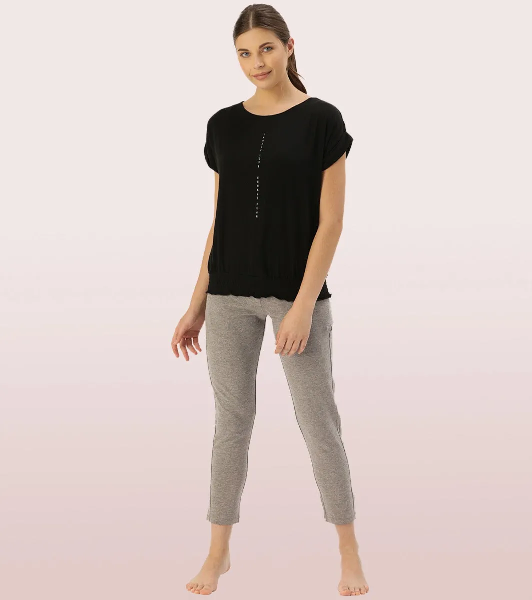 Relax Pants | Cotton Spandex Terry Tapered Pant