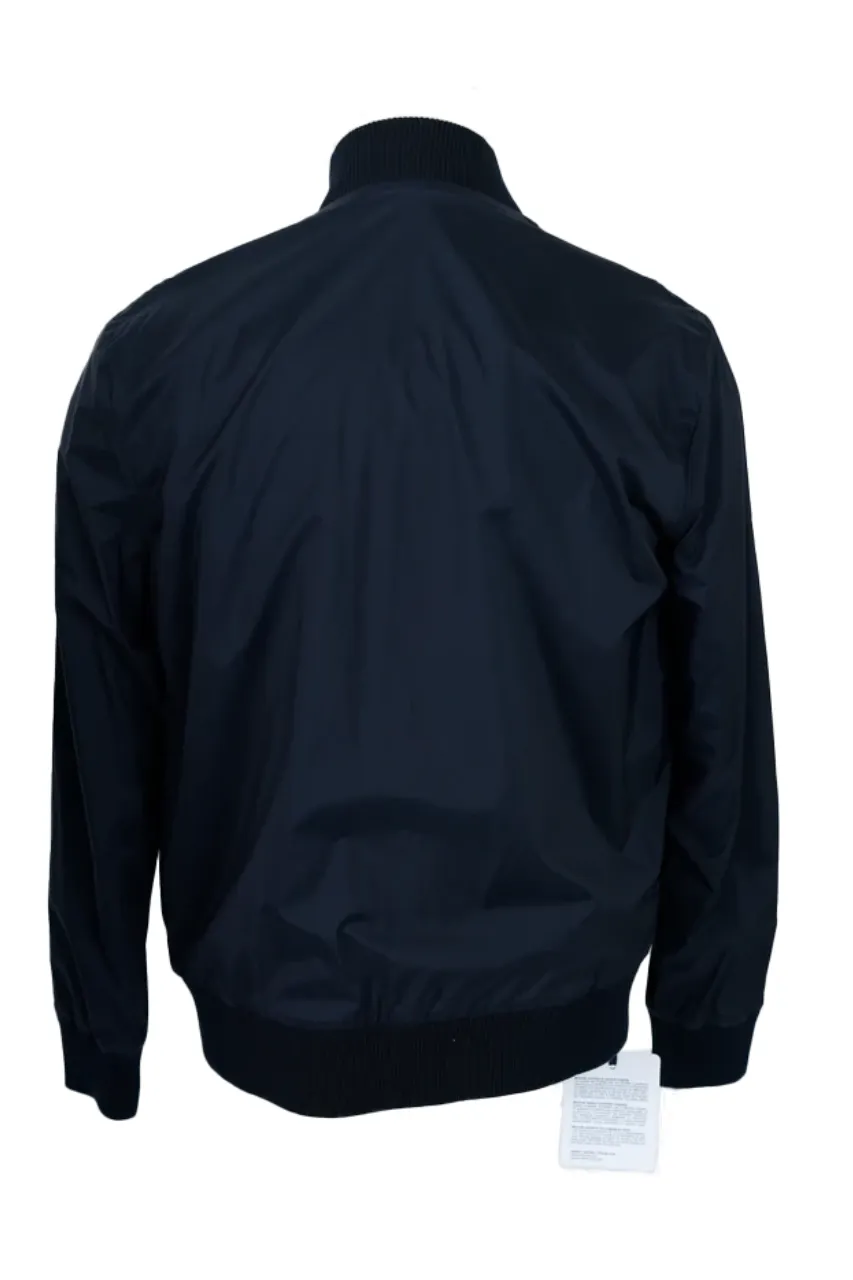 Reversible Down Lightweight Waterproof Jacket-Navy/Grey