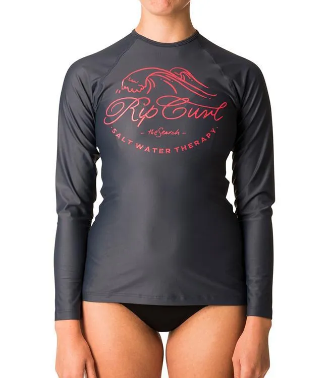 Ripcurl Saltwater Womens Long Sleeve UV Tee (2018) - Navy