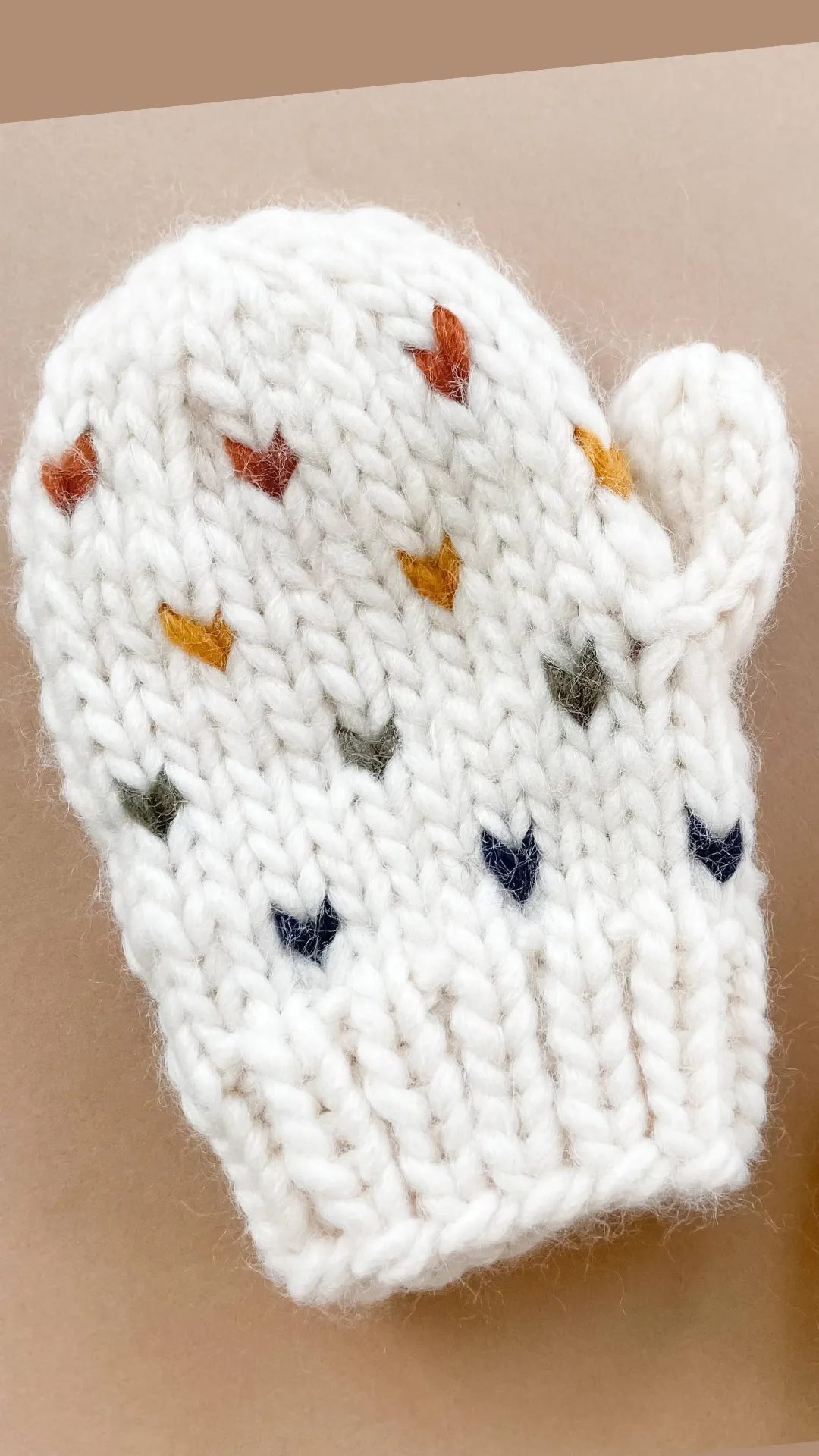 Sawyer Heart Mittens by Blueberry Hill