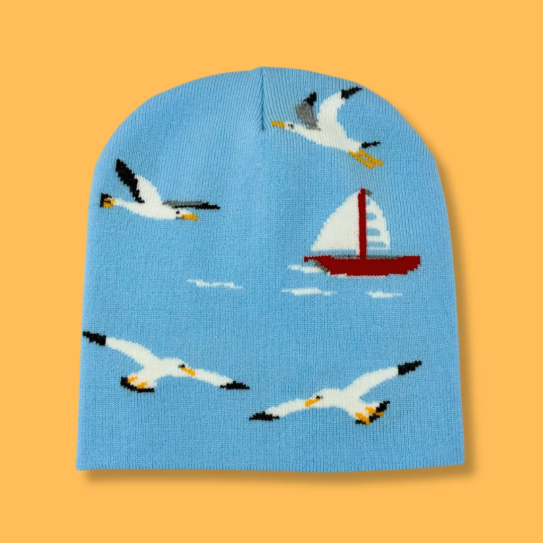 Seaside Birds Beanie