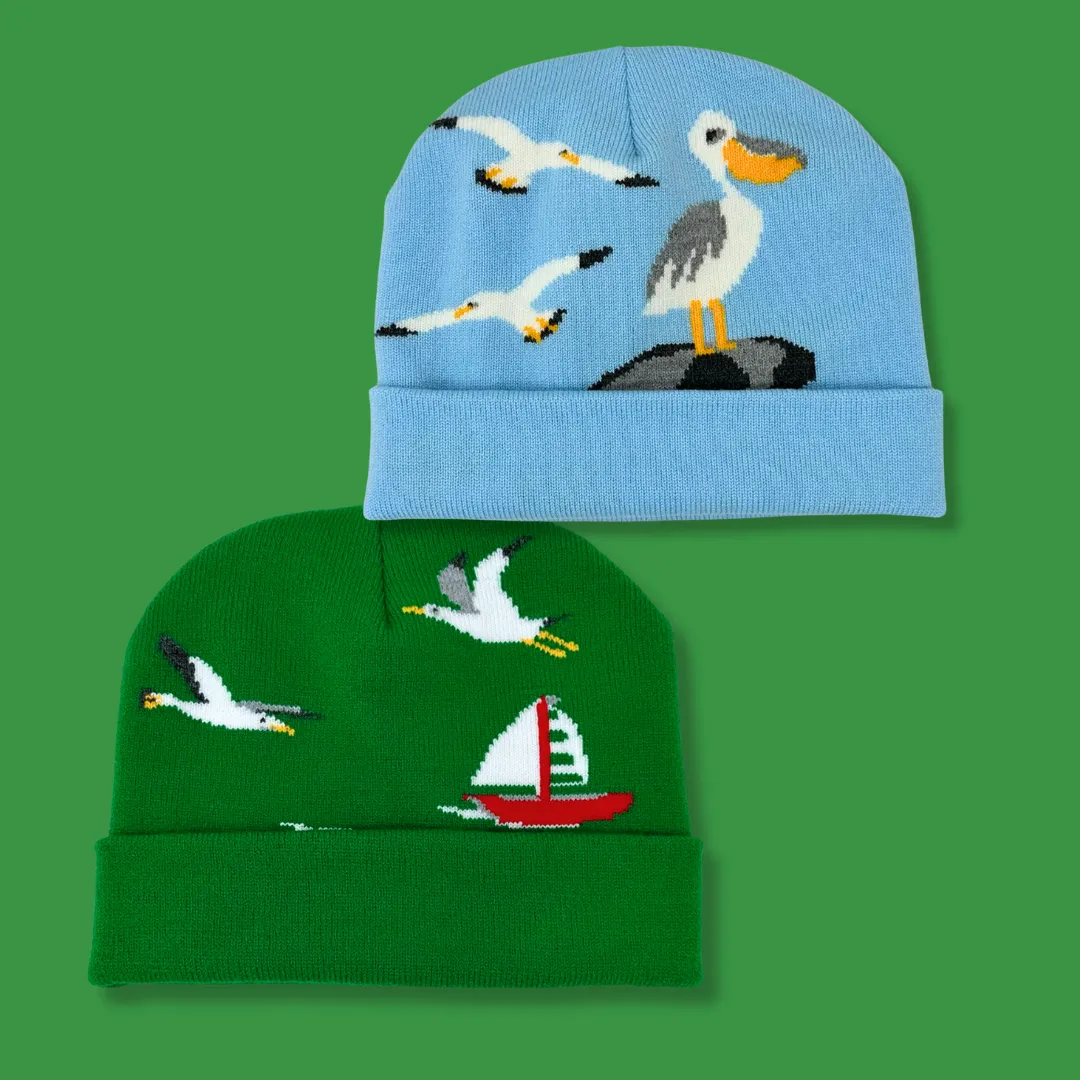 Seaside Birds Beanie