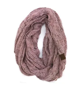 SF-33 Indi Pink Speckled Infinity Scarf