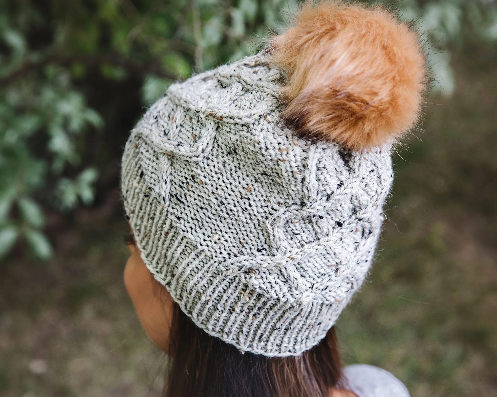 Shareen Cabled Hat Knitting Pattern