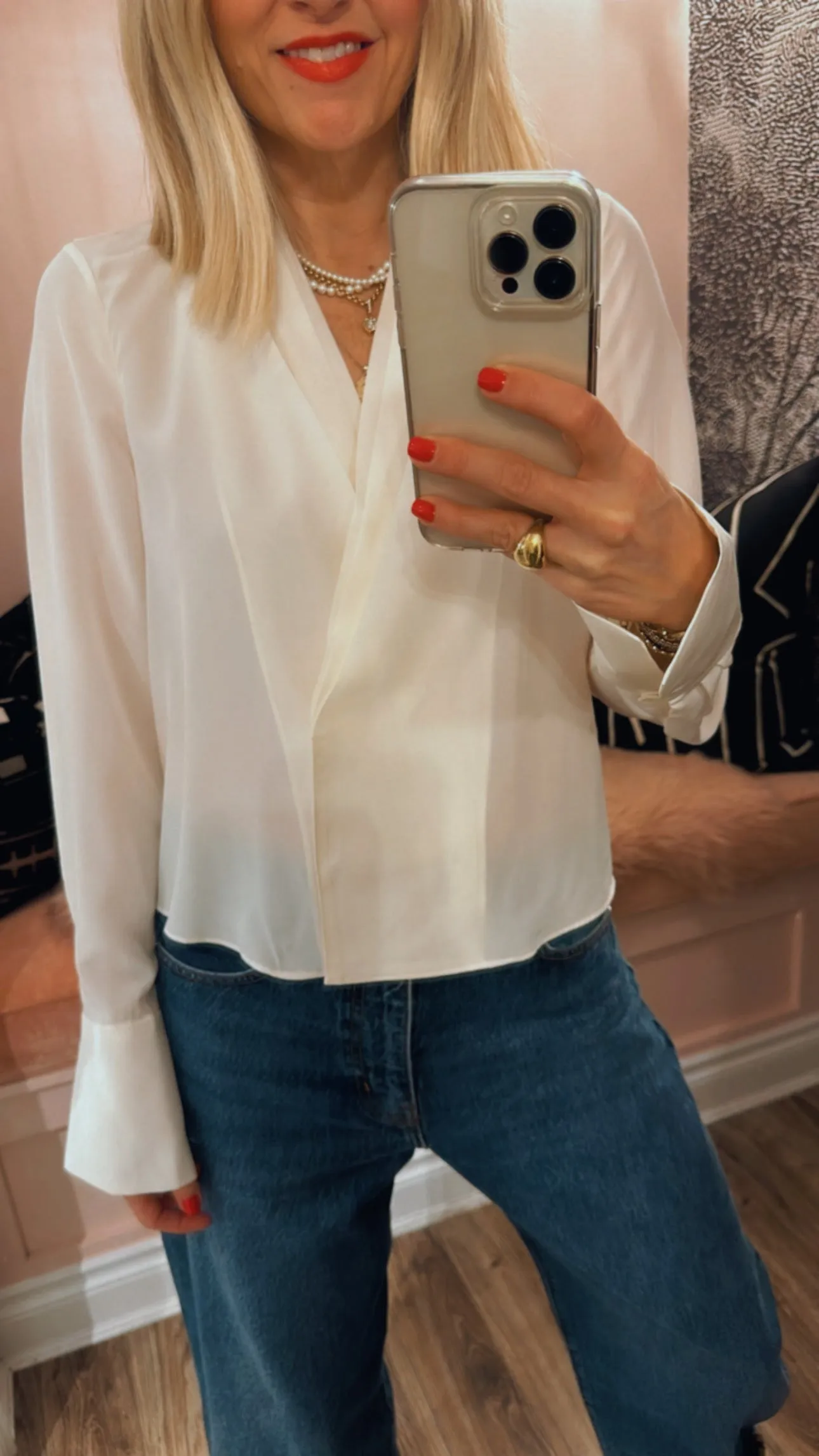 Shawl Collar Blouse