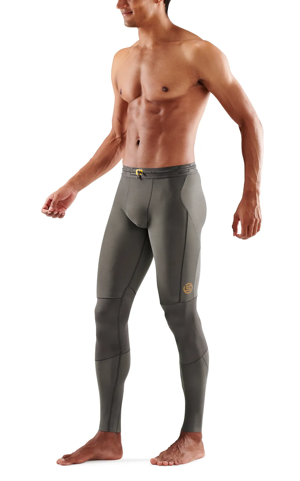 SKINS Men's Compression Long Tights 5-Series - Charcoal