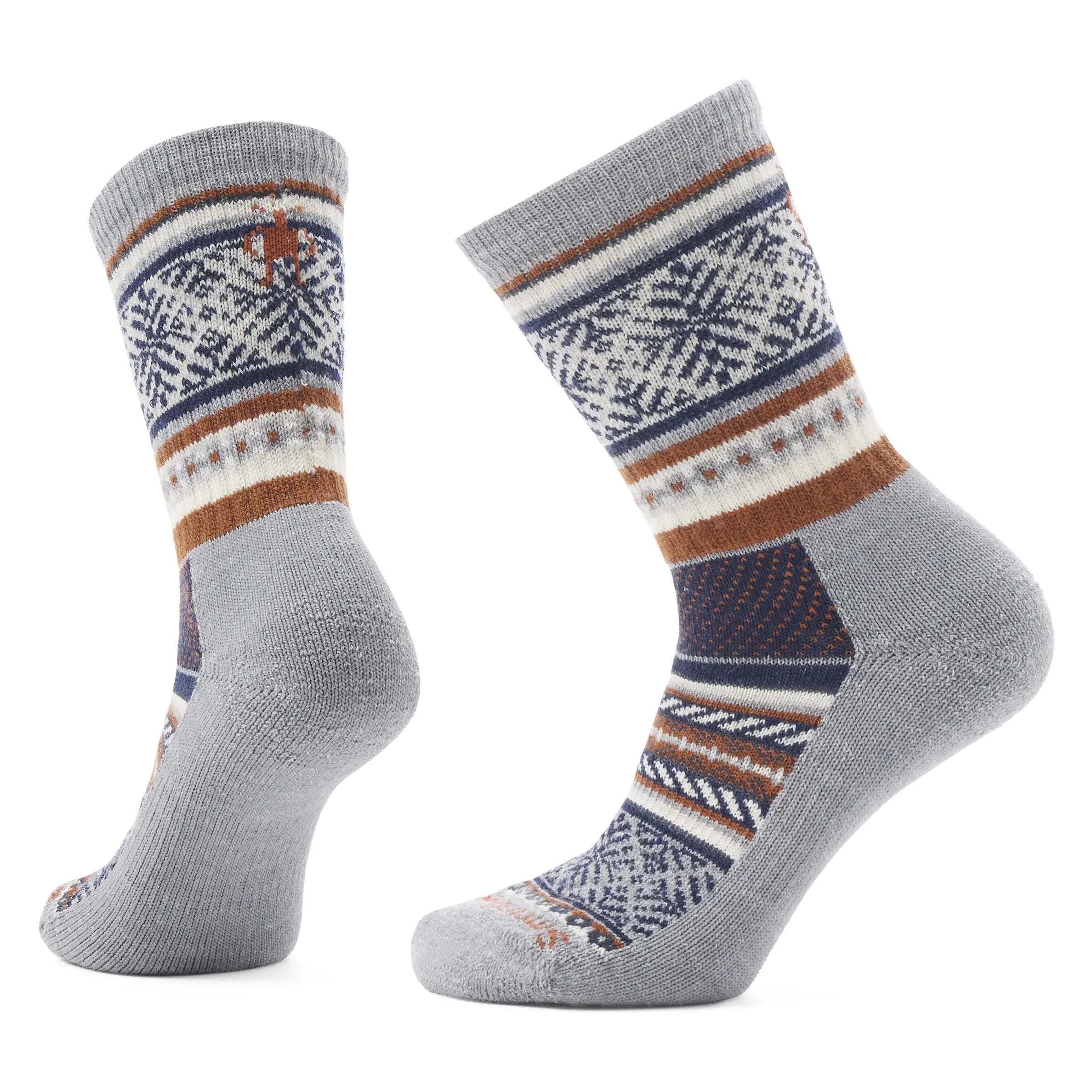 Smartwool Everyday Fair Isle Sweater Crew Socks Color: Light Gray