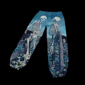 'Smoking Skeletons' sweatpants