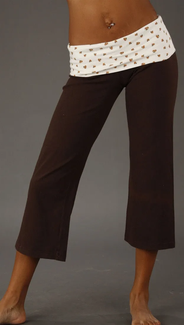 So Low Crop Pant in Floral Chocolate