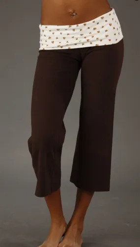 So Low Crop Pant in Floral Chocolate