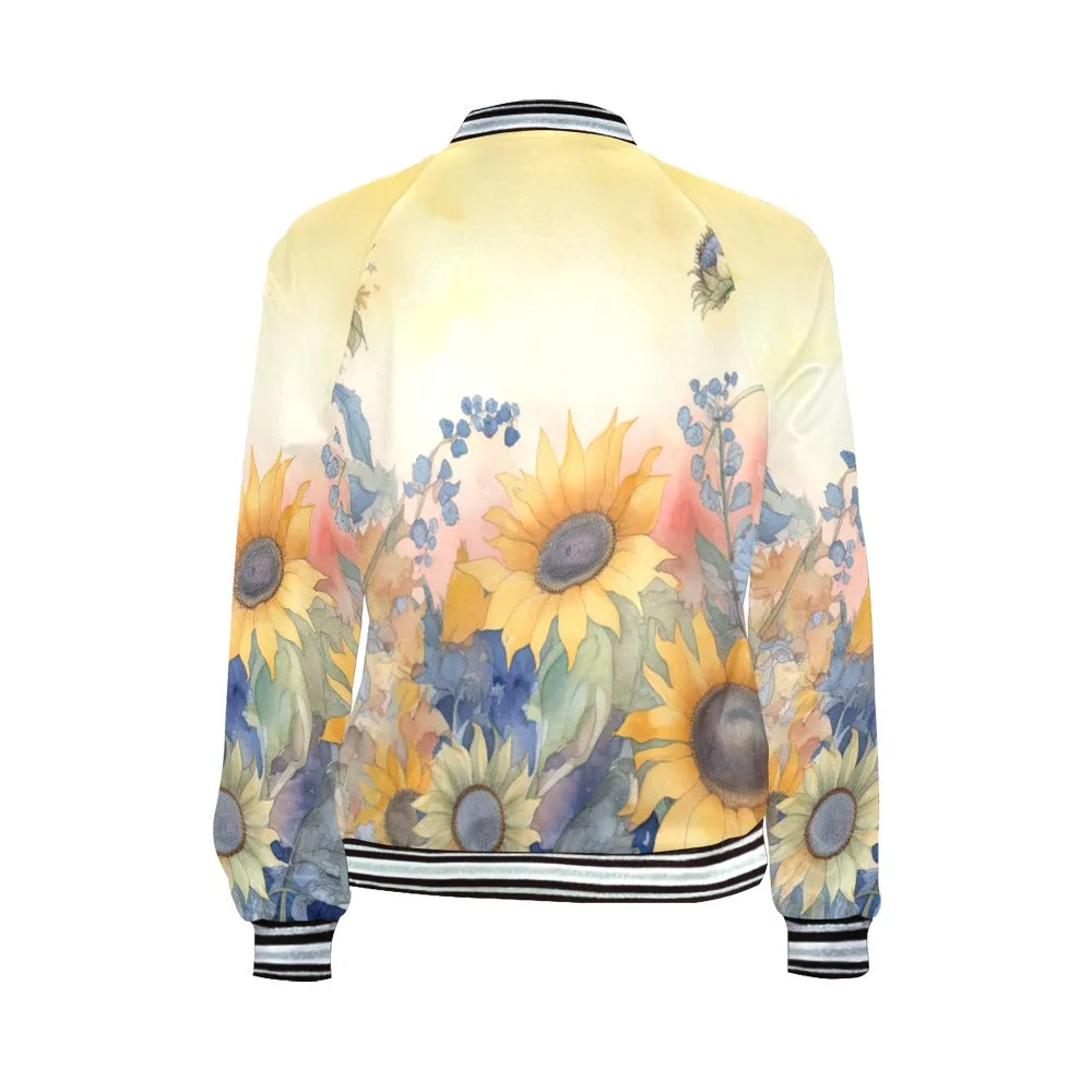 Sunflowers 342 Bomber Jacket for Women