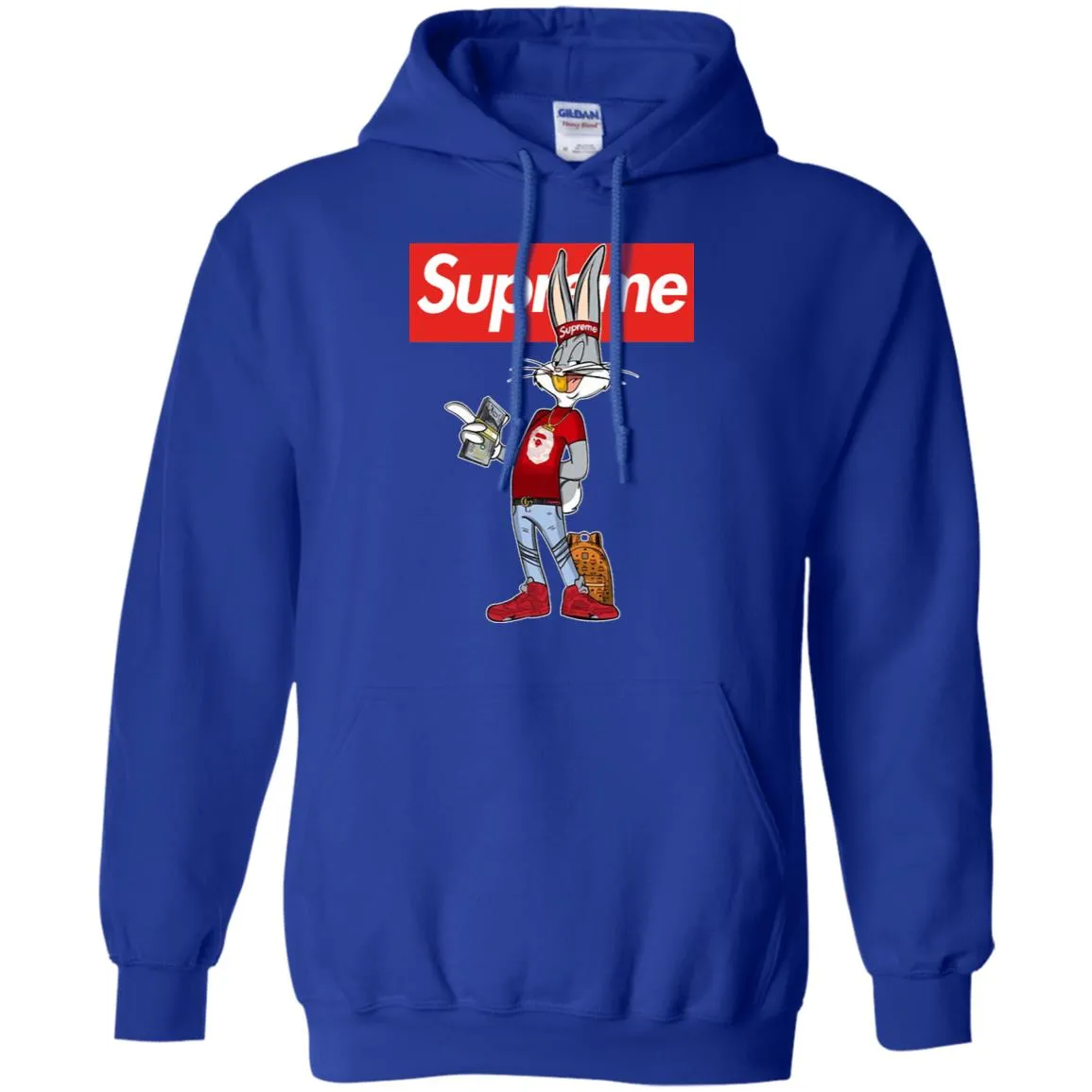 Supreme Rabbit Money Pullover Hoodie Sweatshirt