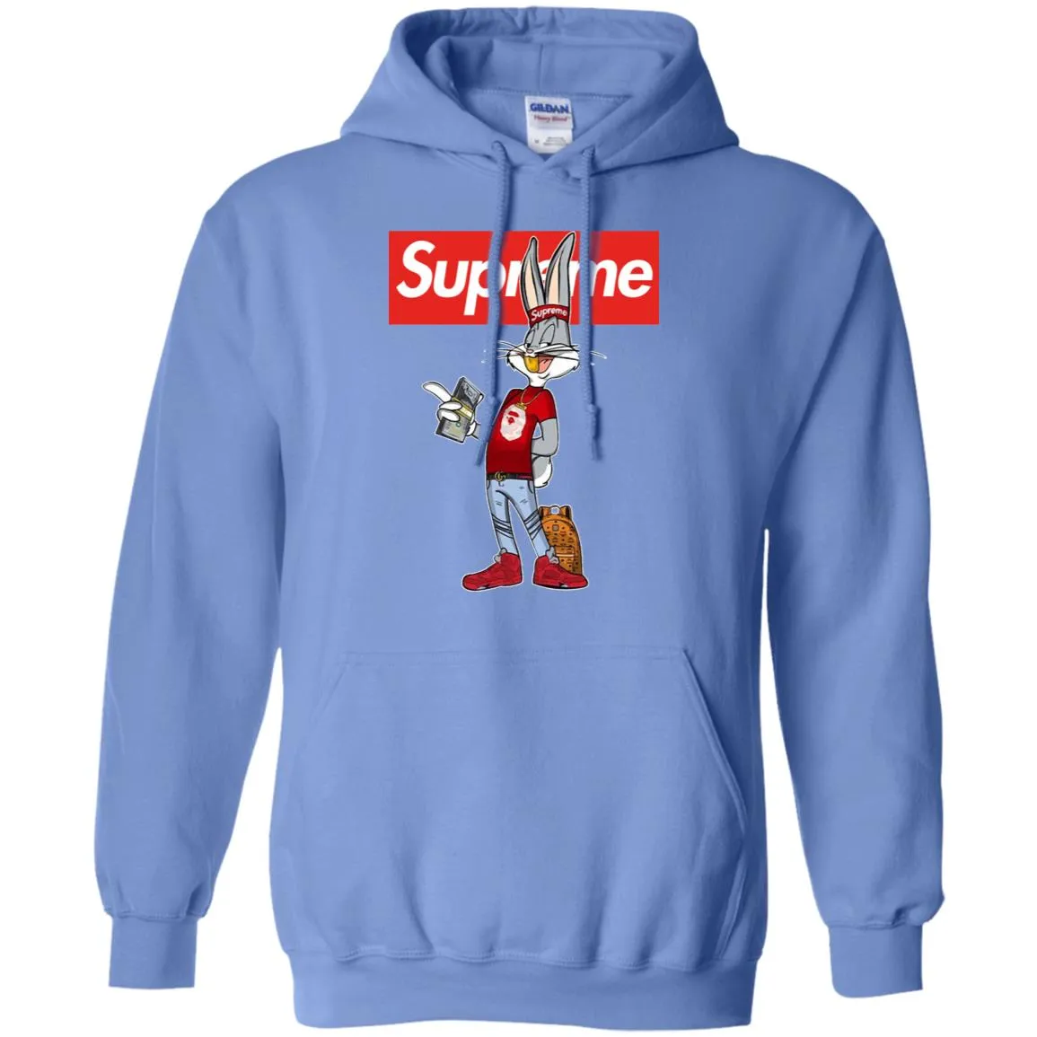 Supreme Rabbit Money Pullover Hoodie Sweatshirt