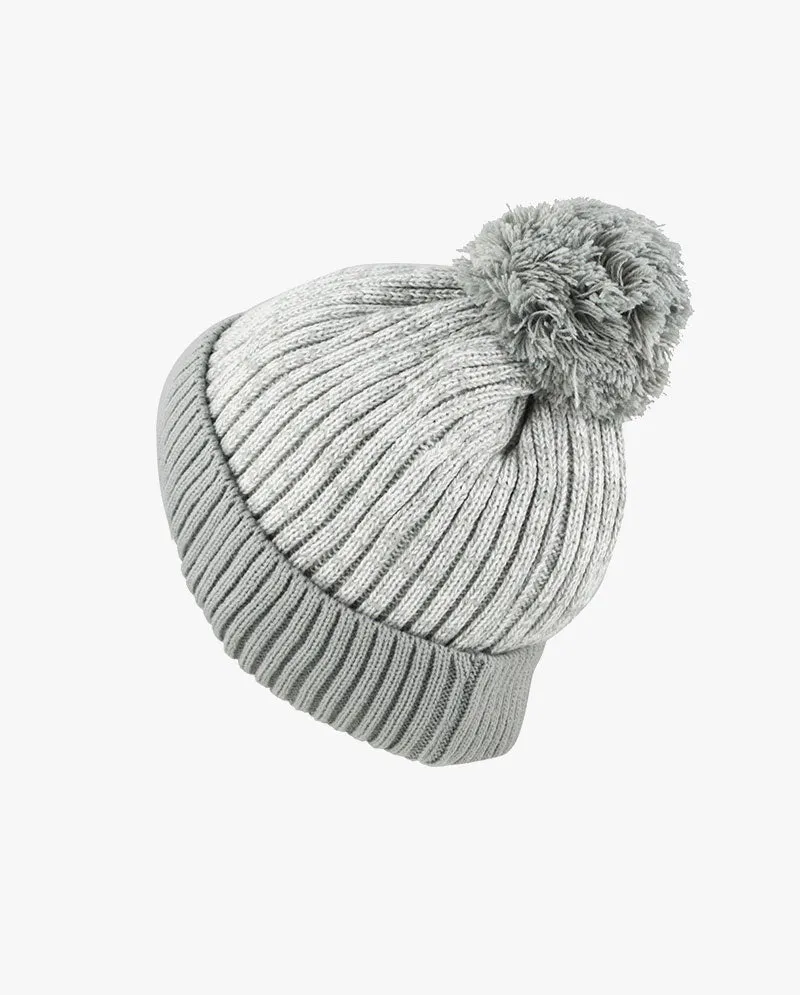 The Hat Depot - Ribbed Knit Beanie with Pom