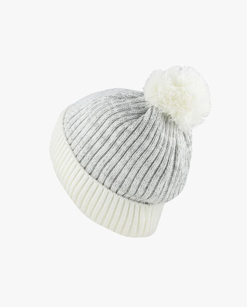 The Hat Depot - Ribbed Knit Beanie with Pom