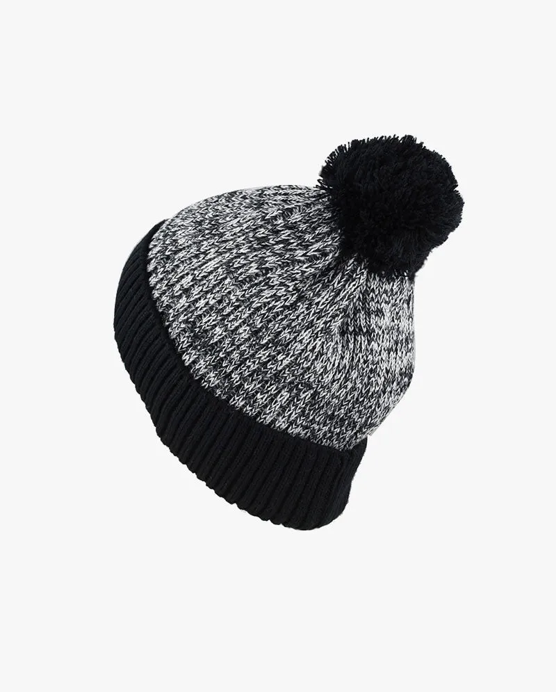 The Hat Depot - Ribbed Knit Beanie with Pom