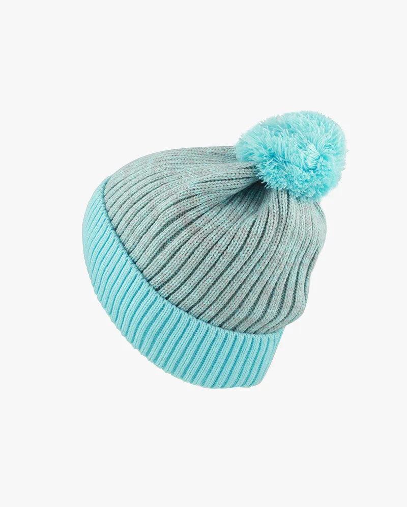 The Hat Depot - Ribbed Knit Beanie with Pom