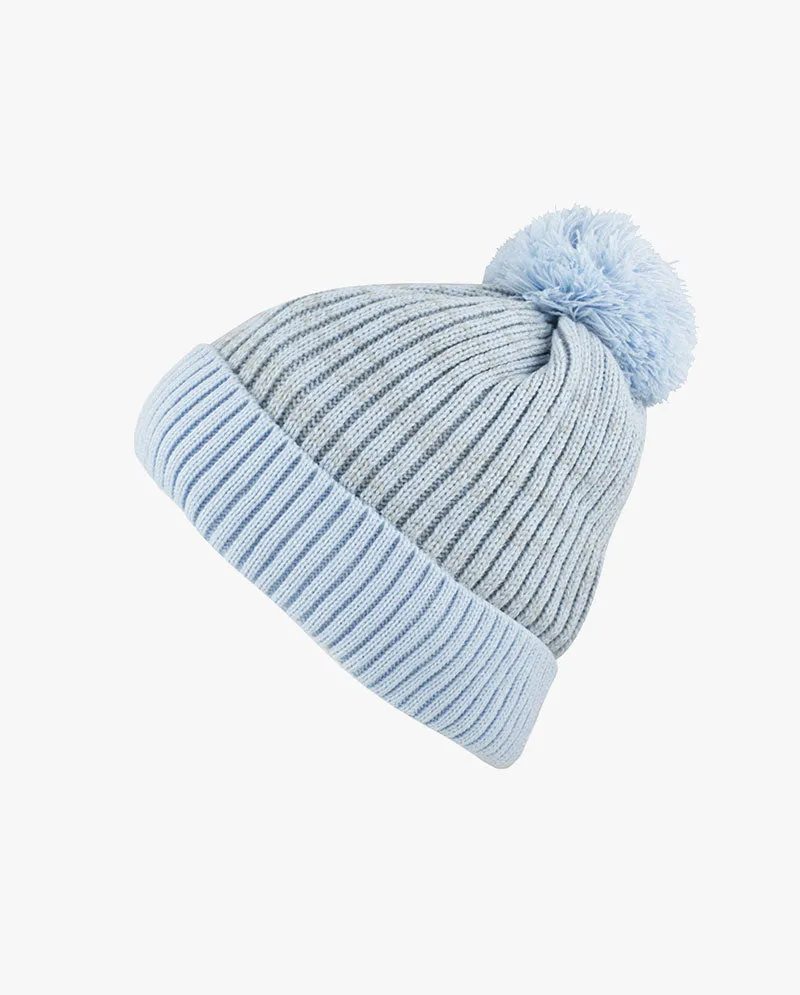 The Hat Depot - Ribbed Knit Beanie with Pom