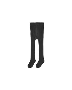 The Ribbed Knit Tights by Rylee   Cru - Black - KIDS