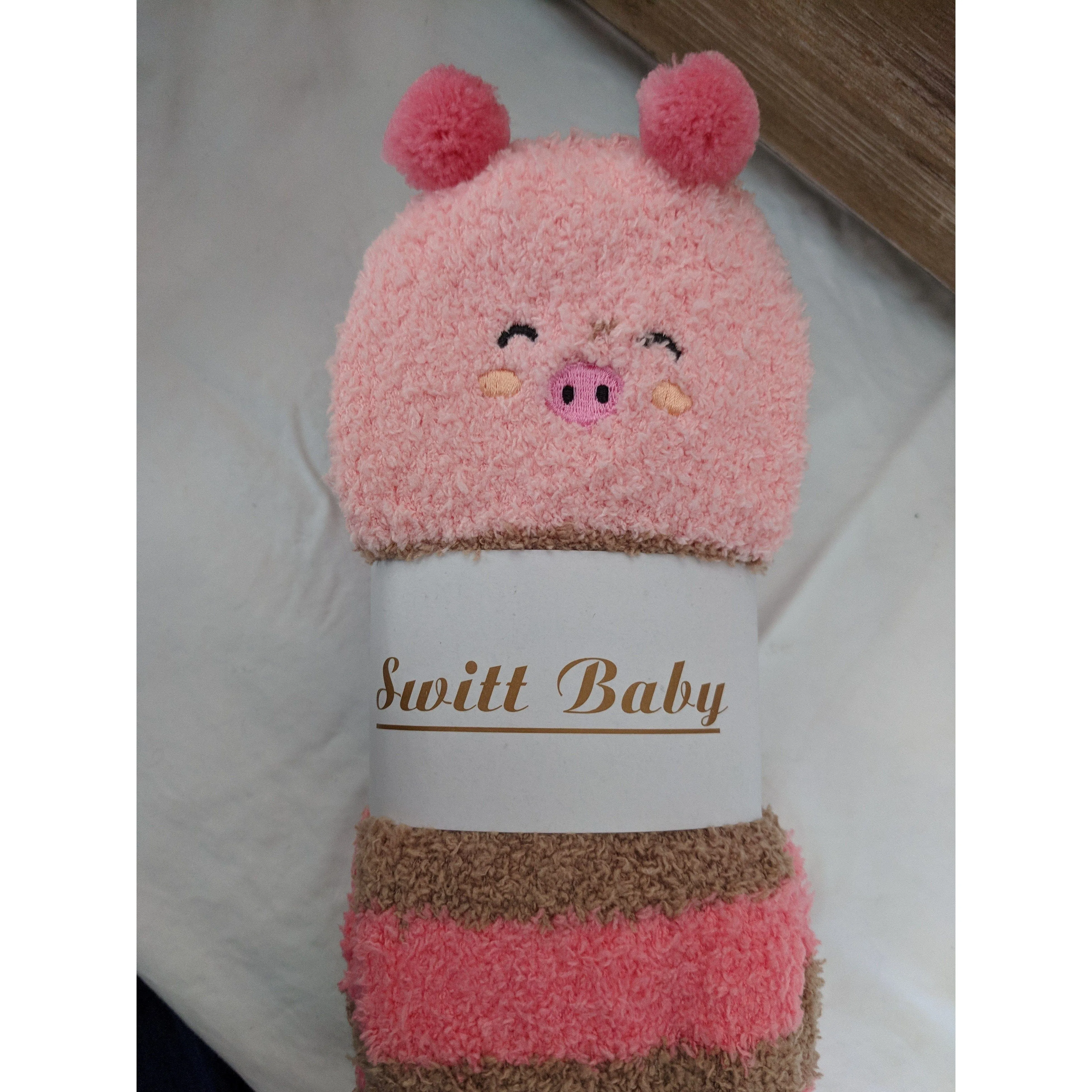 Thigh High Fuzzy Plush Socks, Leggings Adorable Animals to Keep Legs Warm! *