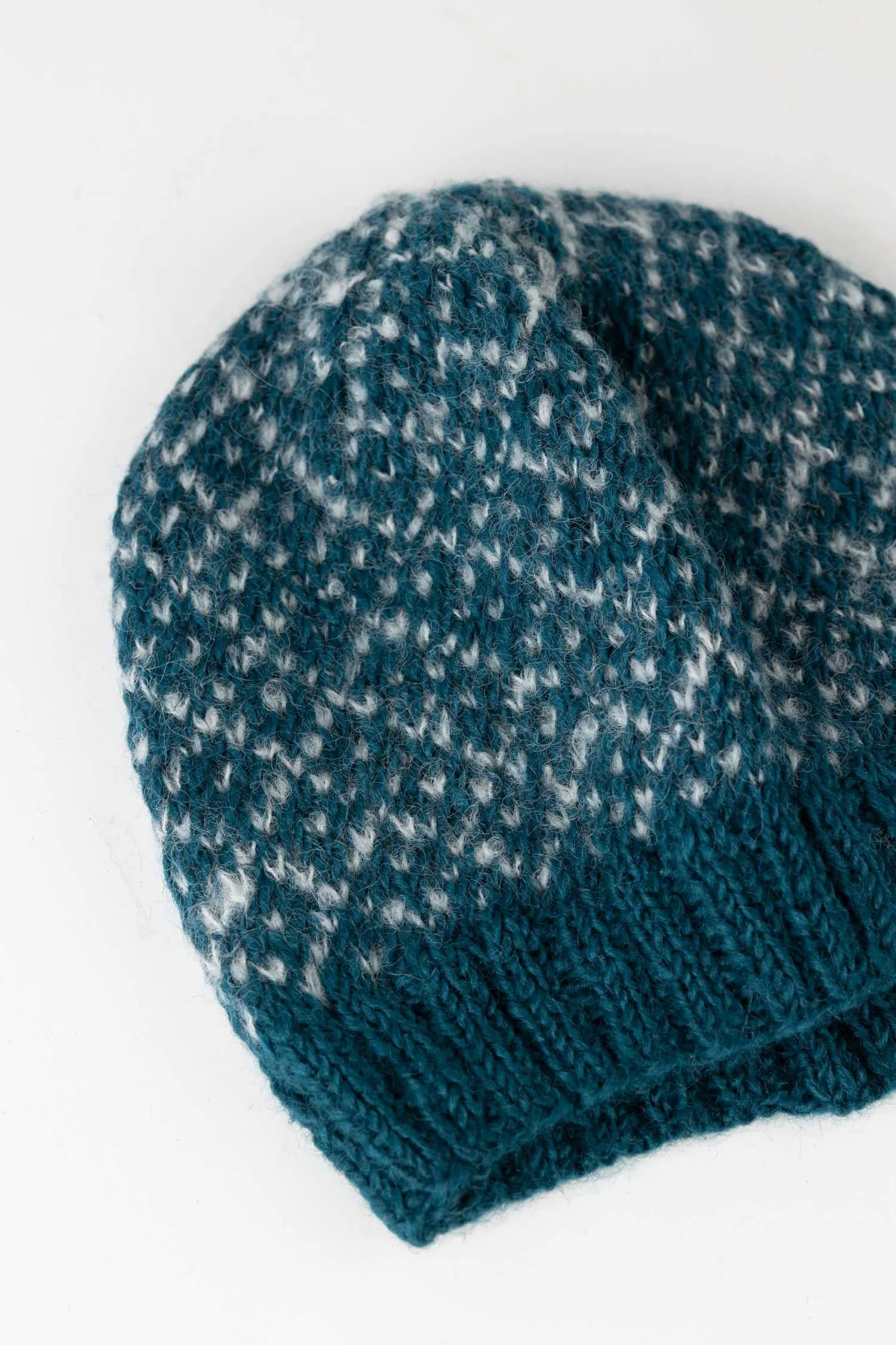 Toasty Teal Knit Hat