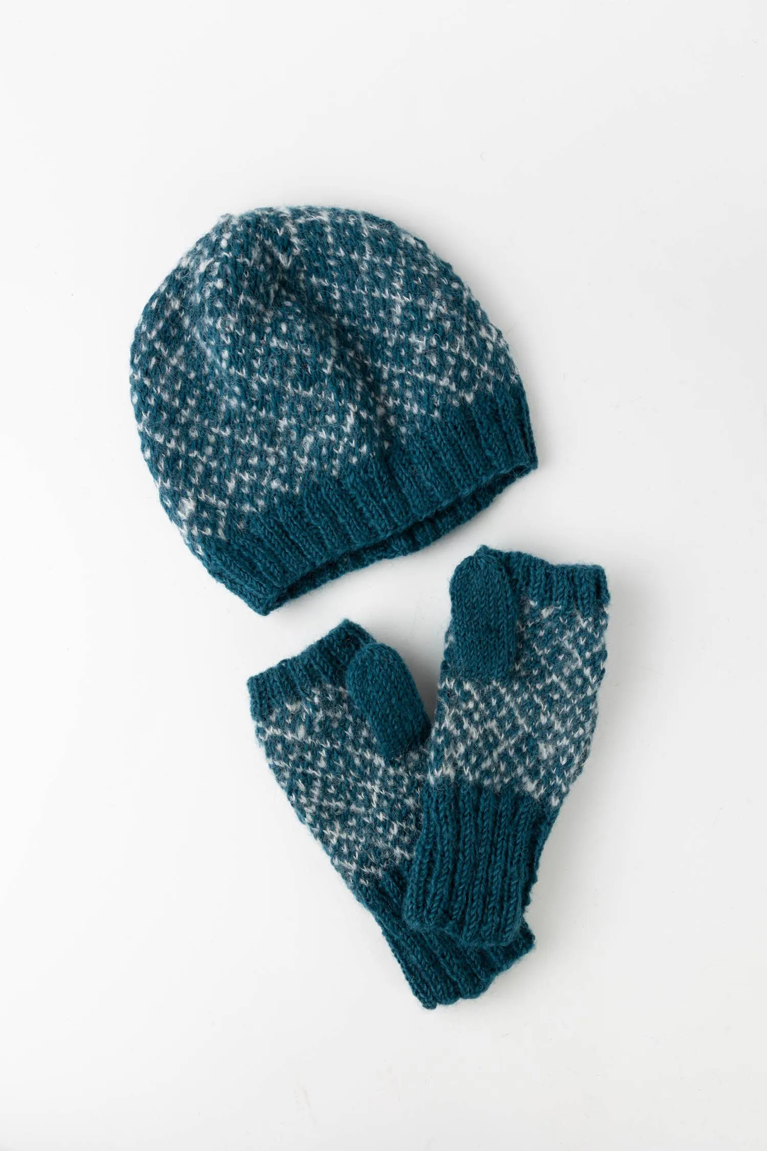 Toasty Teal Knit Hat