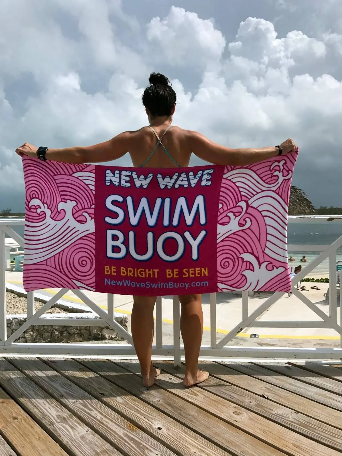 Towel Pink - New Wave Polar Fleece Swim Towel-Blanket-Shawl