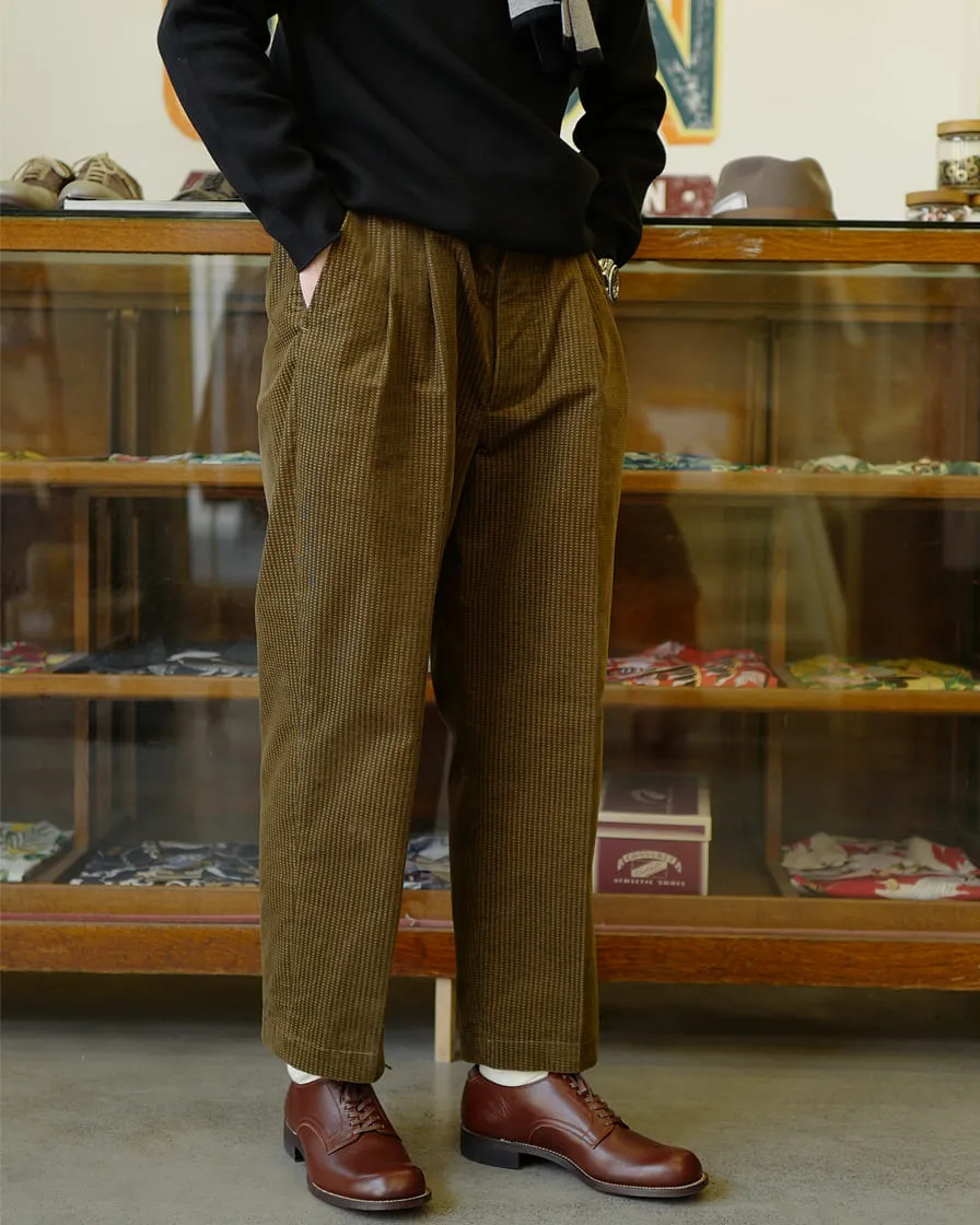 Two Tack Trousers Jacquad Corduroy