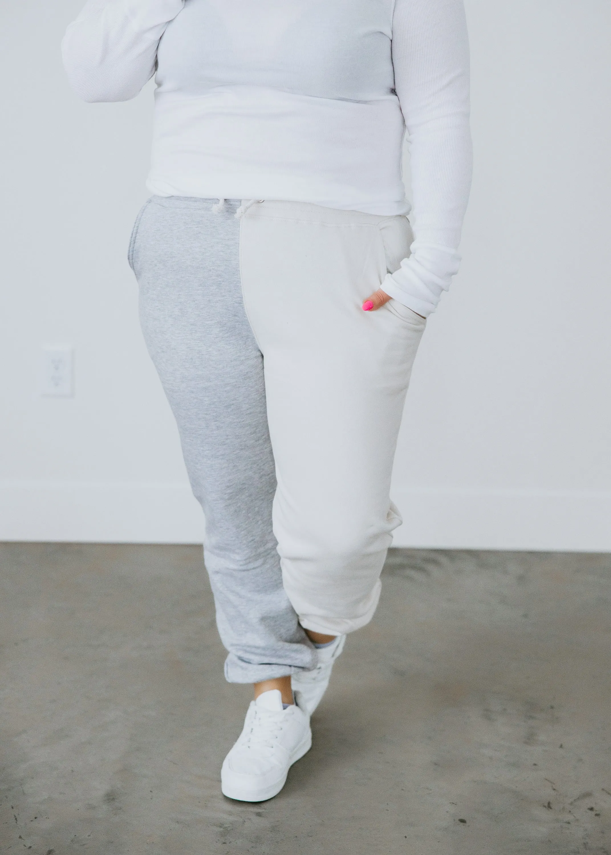 Ultra Soft Colorblock Sweatpants by Chelsea DeBoer