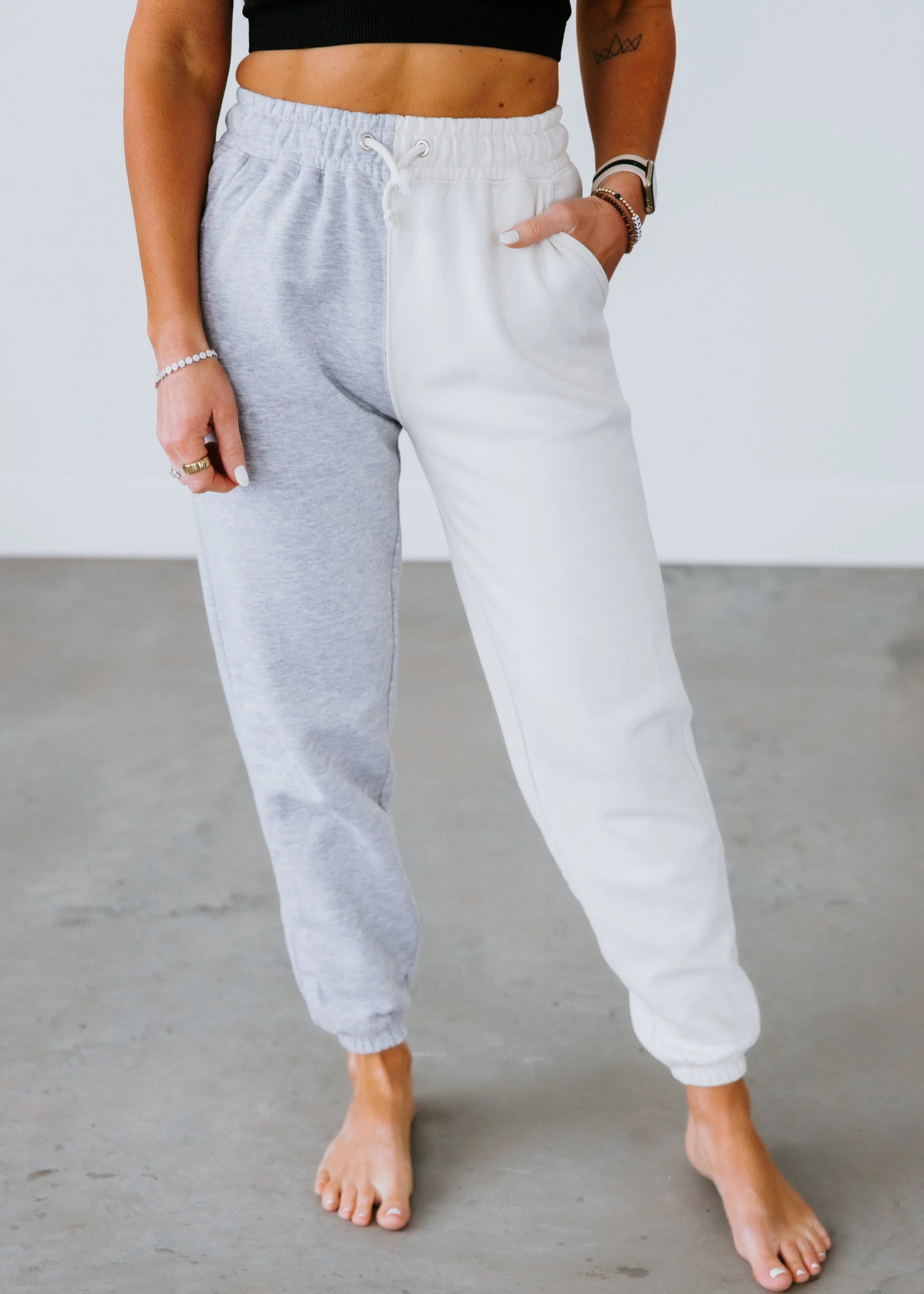 Ultra Soft Colorblock Sweatpants by Chelsea DeBoer