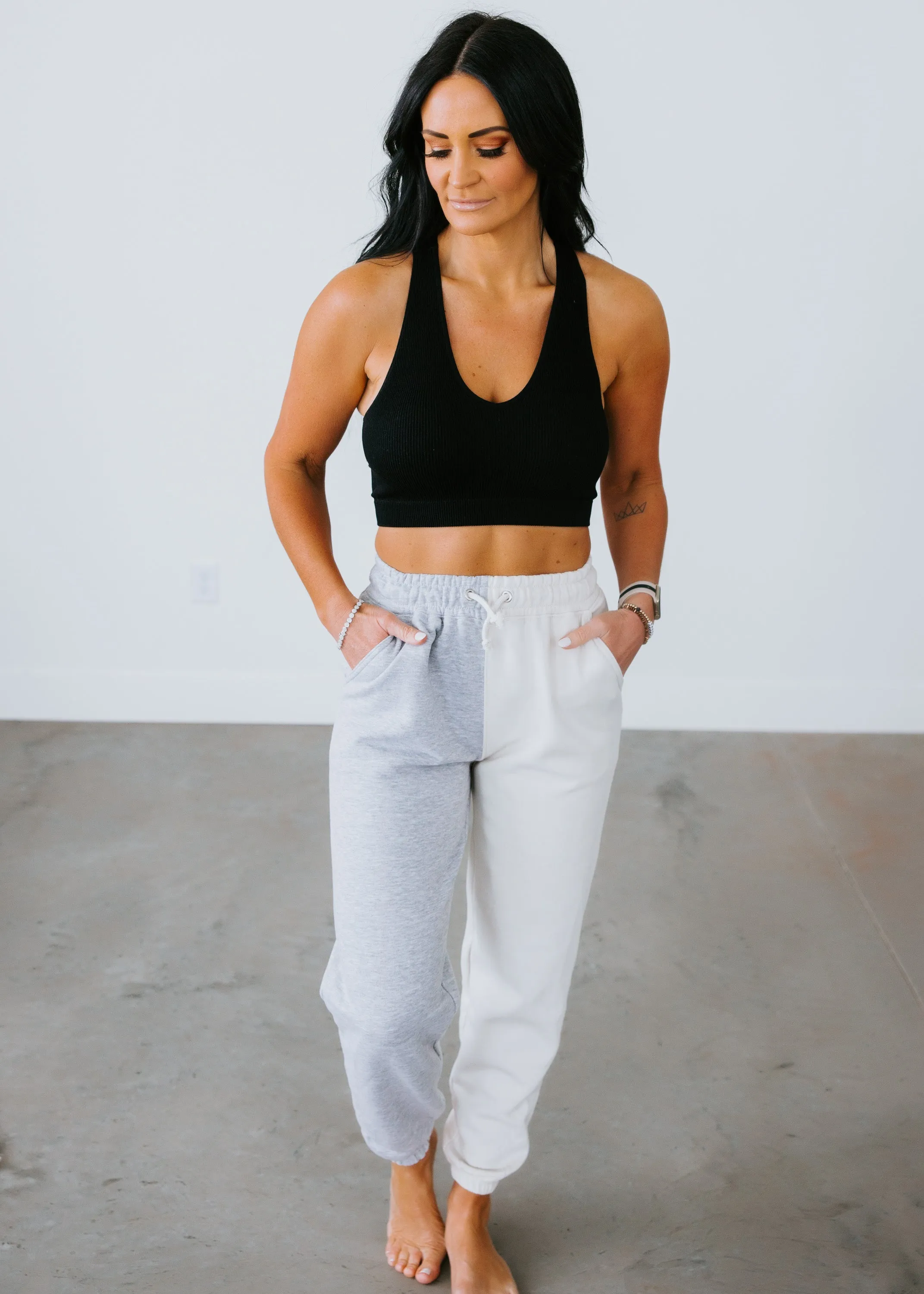 Ultra Soft Colorblock Sweatpants by Chelsea DeBoer