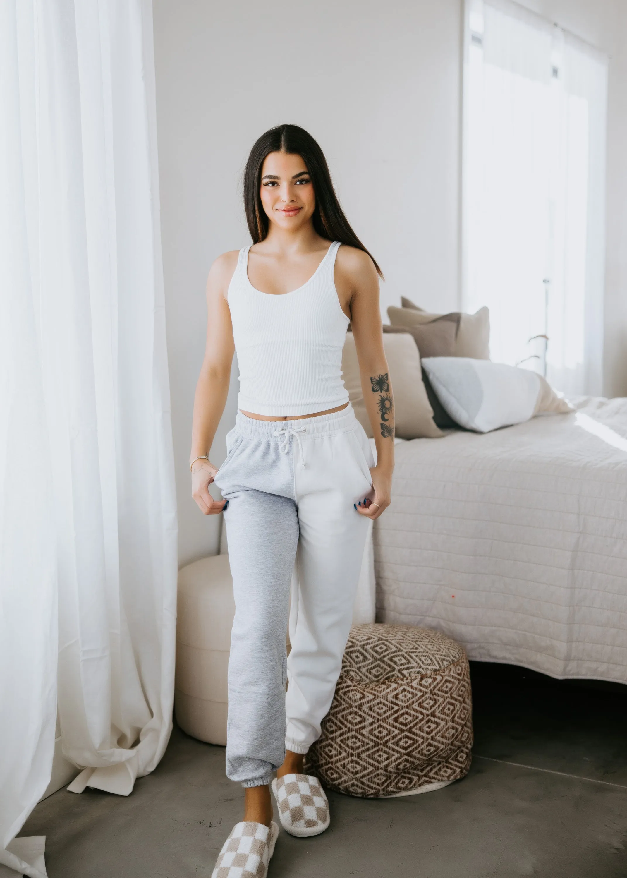 Ultra Soft Colorblock Sweatpants by Chelsea DeBoer