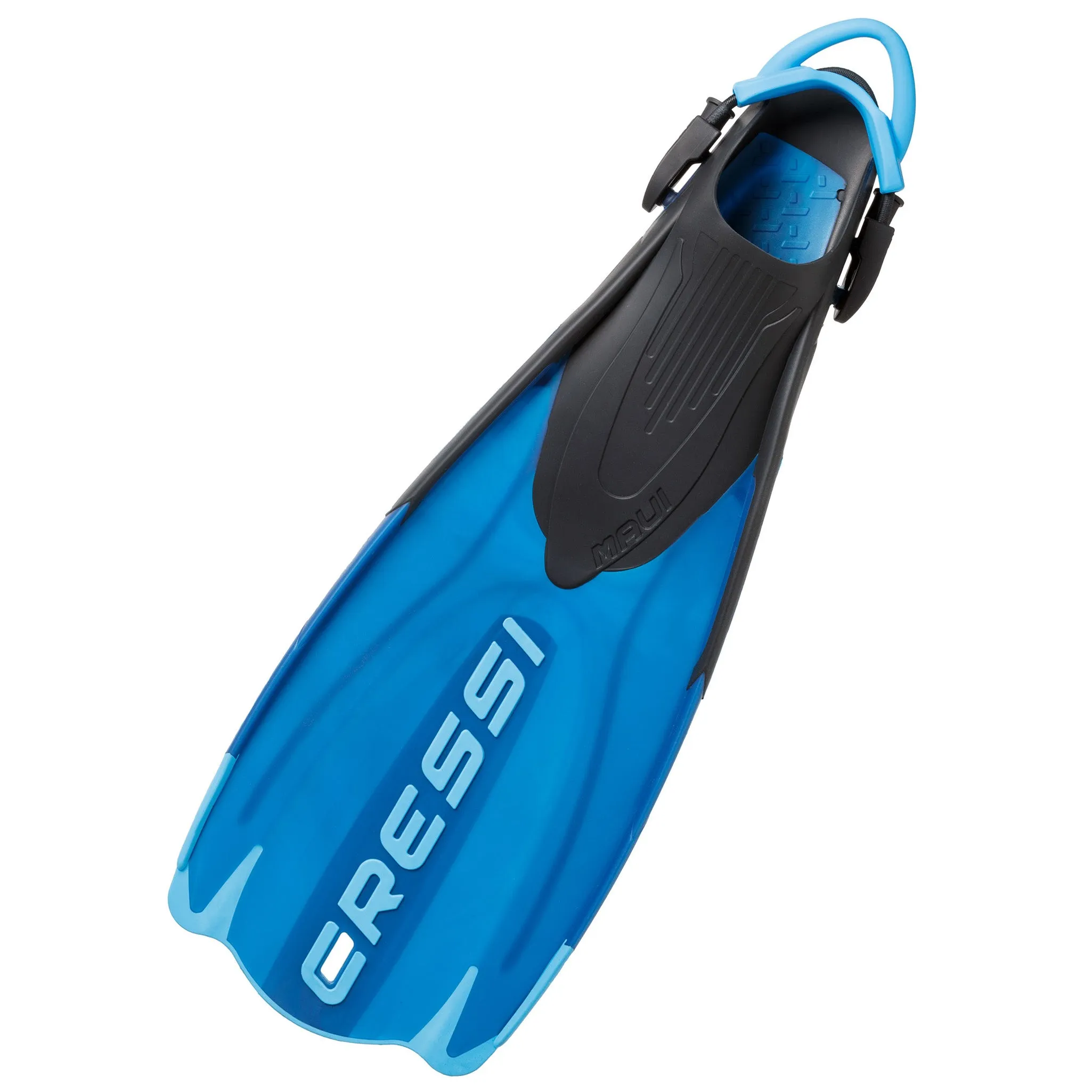 Used Cressi Maui Open Heel Fins - Black/Blue - Medium/Large