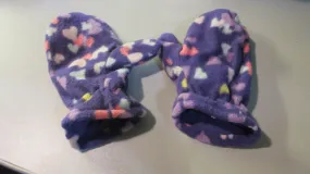 Used Purple Hearts Mittens 2T-5T