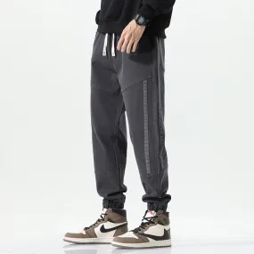 Versatile Tapered Sports Elasticity Elastic Waist Casual Loose Fit Sweatpant