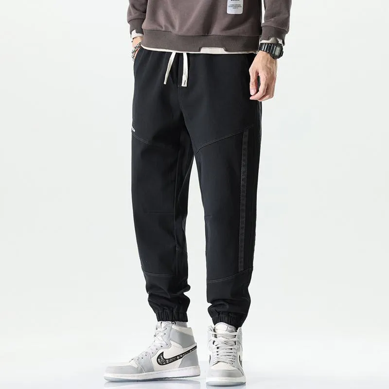 Versatile Tapered Sports Elasticity Elastic Waist Casual Loose Fit Sweatpant