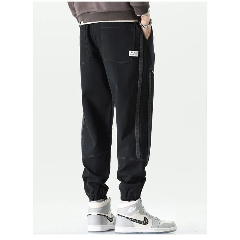 Versatile Tapered Sports Elasticity Elastic Waist Casual Loose Fit Sweatpant