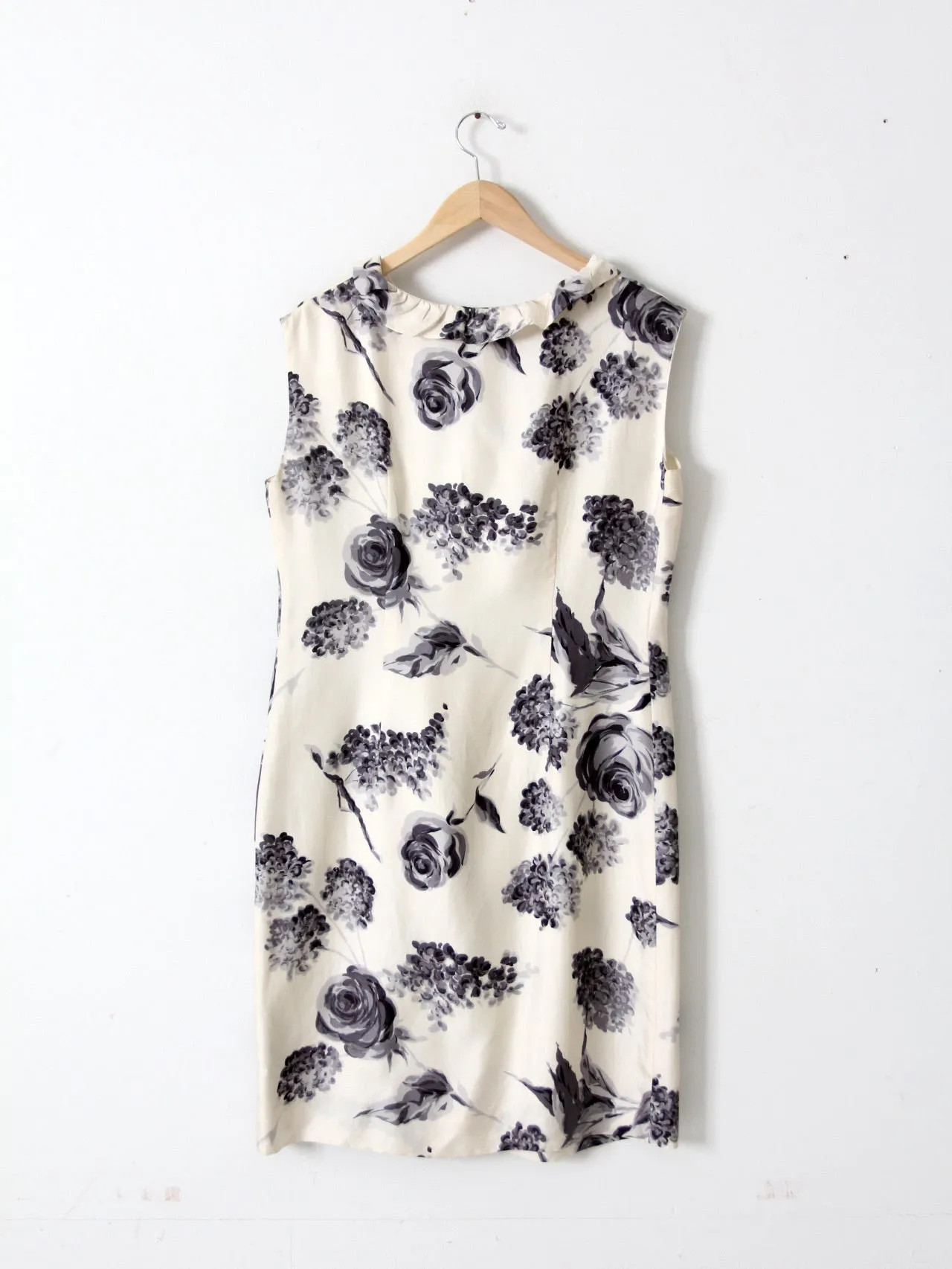 vintage Italian silk floral dress