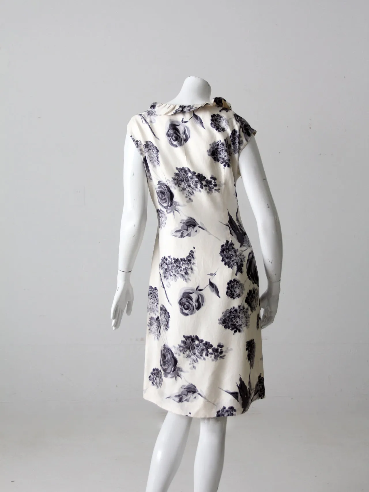 vintage Italian silk floral dress