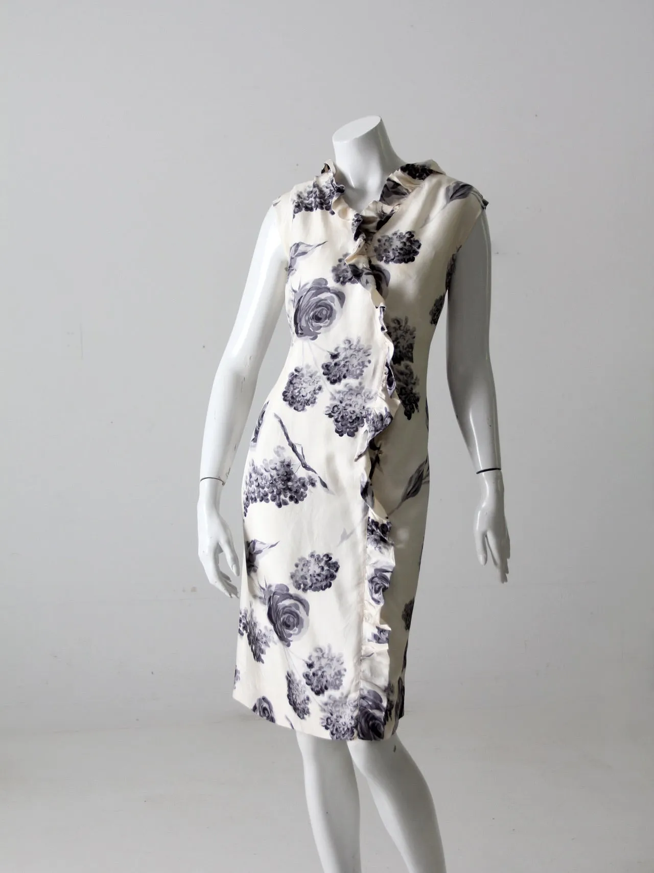 vintage Italian silk floral dress