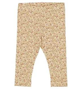 Wheat - Jersey Leggings - Eggshell Flowers