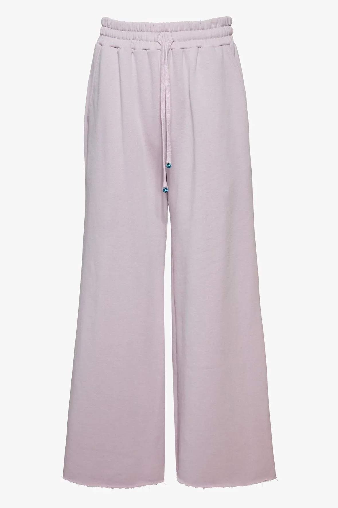 WIDE LEG CROPPED SWEATPANTS | LAVENDER