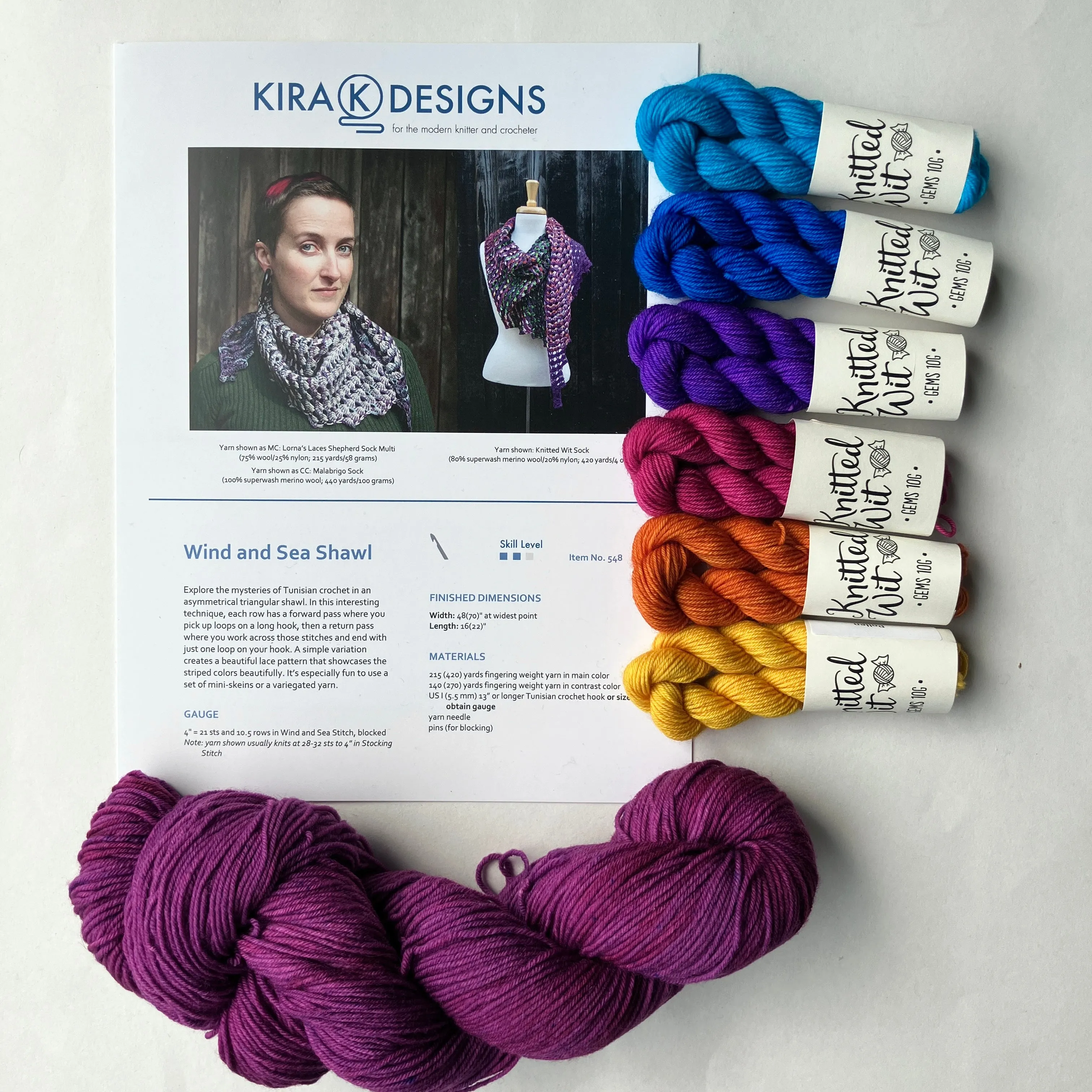 Wind and Sea Shawl Kit